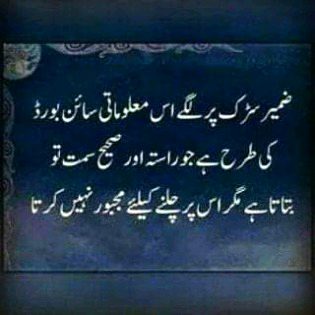 راستہ آپ نے خود چننا ہے
