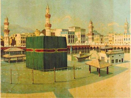 Ottoman-Era Ka'aba, Makkah, from early 1900s❤️