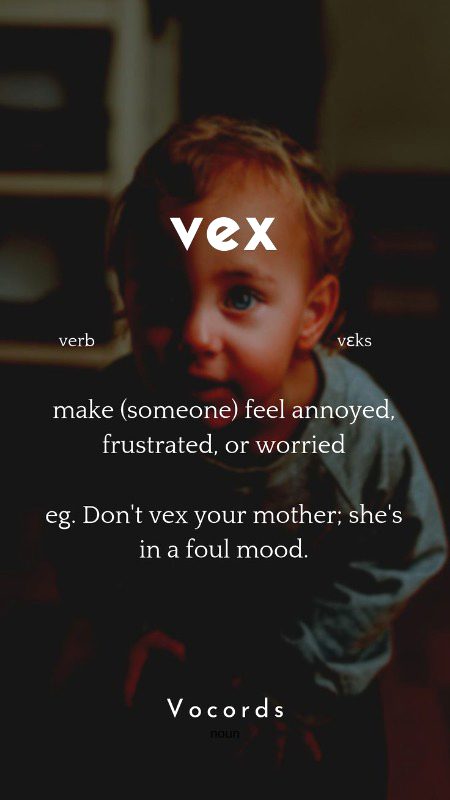 Word with meaning nd example