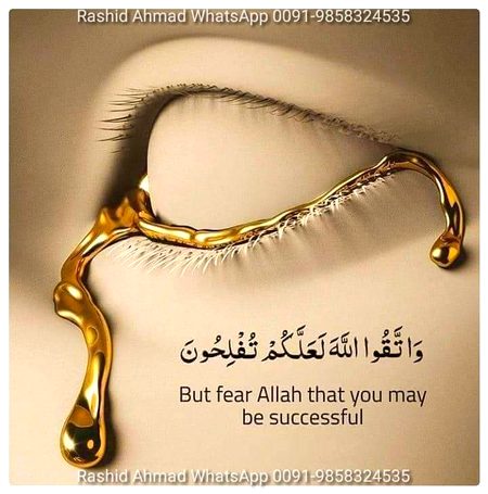 But fear ALLAH that you may be successful❤️❤️❤️