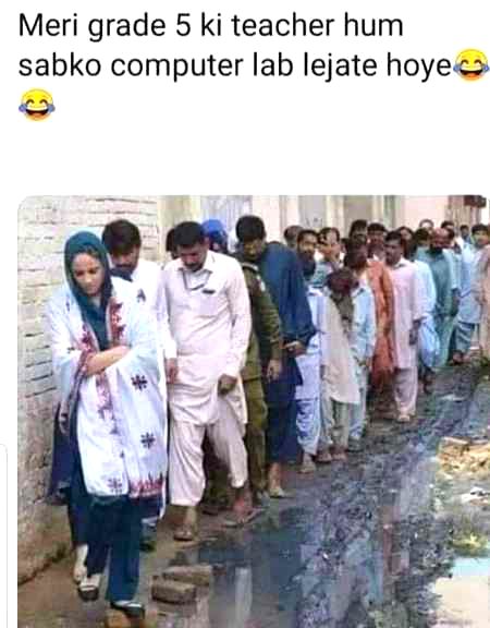 Ops laughed..school main lab day pr bht khushi hoti thi bht