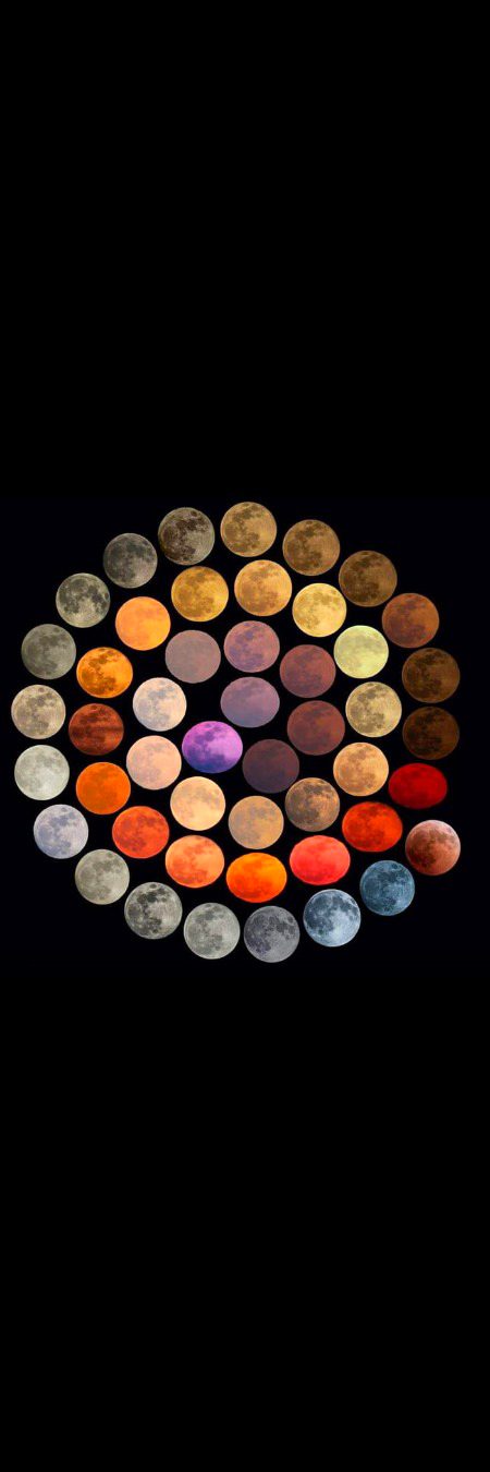 All shades of the Moon of past 10 years