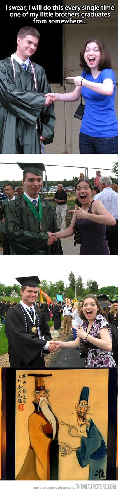 Ops laughed ..Graduation krke bhai sahab phans gae hain yahan bhna ki photography jo start hu gae ..