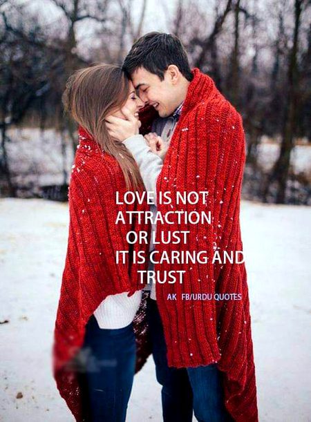 Love is caring and trust ❤