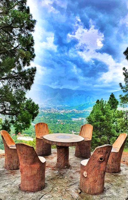 Abbottabad city from shimla hills abbottabaad😍