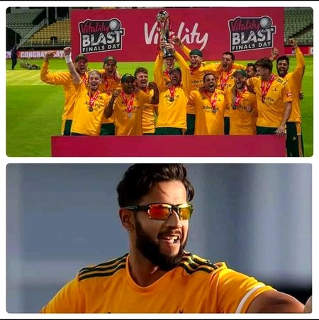 Imad Wasim team Nottinghamshire County has won the T20Blast 🏆 , Congrats Imad and Notts. Back home Imad team Northern doing great in National T20 Cup.