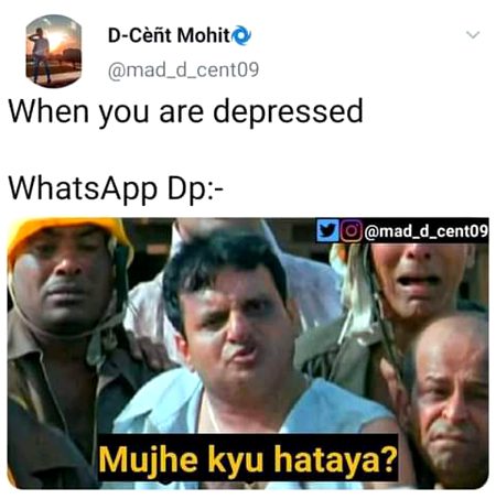 Creativity dekhen ..bt tu thk hai wese depressed persons aesa hi krte hain ..