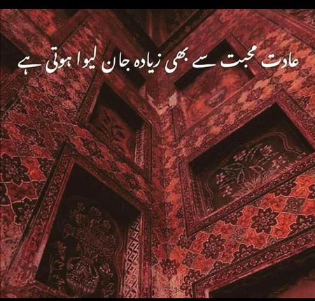 عادت جان لیوا ہوتا ہے۔