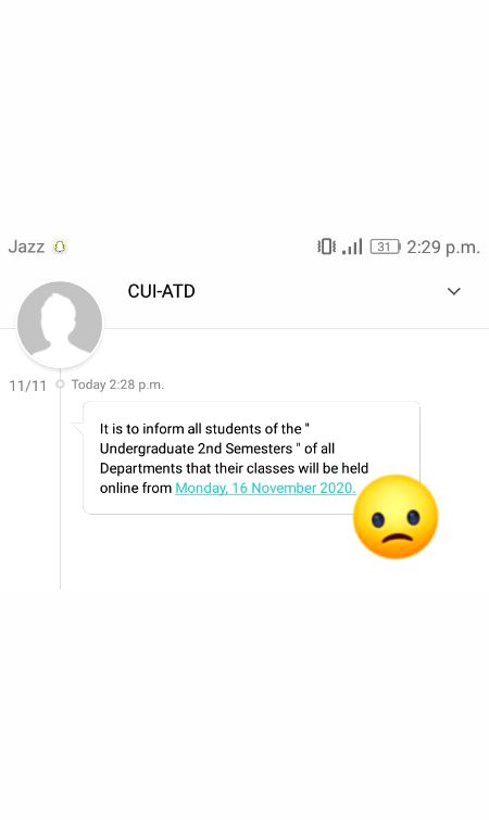University closed 😑😑
