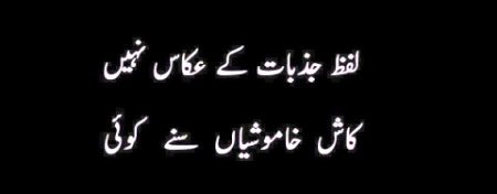 کاش خاموشیاں سنے کوئی۔۔۔