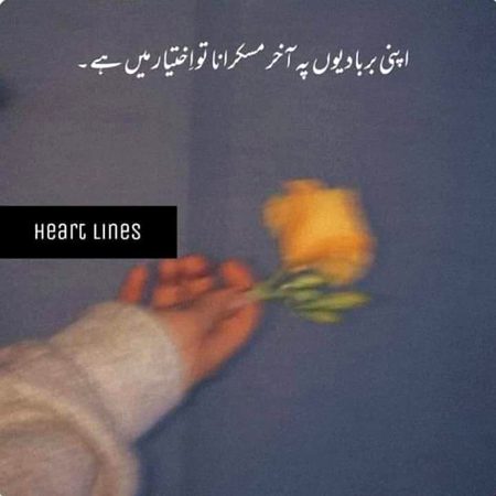تجھے کیا لگتا ہے مجھے تیری یاد نہیں آتی
پاگل کوئی اپنی بربادی کو بھی بھول سکتا ہے
💔