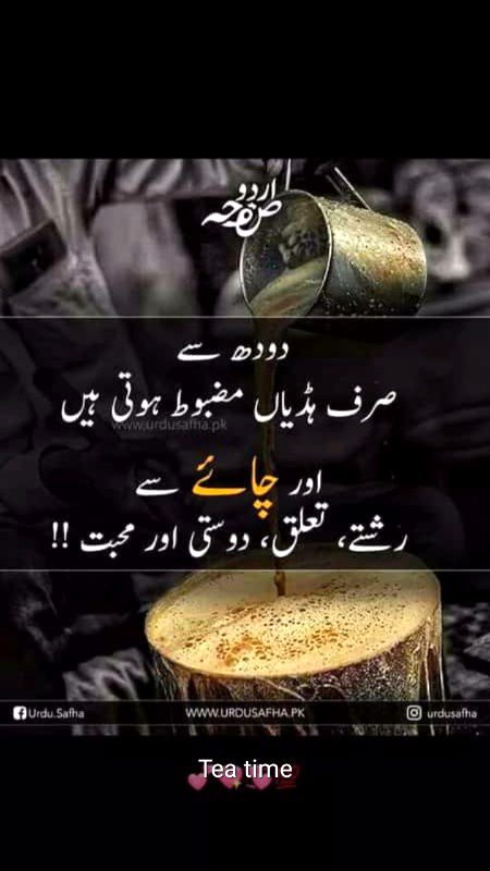 ہزار شکوے کئی دنوں کی بے رخی اور جفا
بس اُس کے ہاتھ کی چائے اور سب رفع دفع !!
👌☕