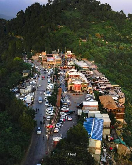 Areal view monal margalla hill islamabad😍