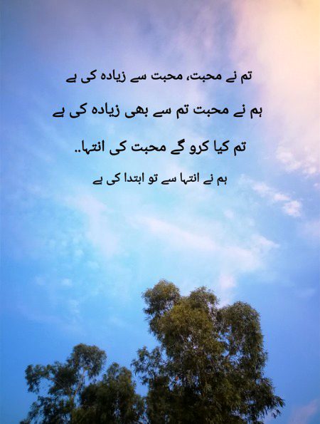 ہم نے محبت تم سے بھی زیادہ کی ہے