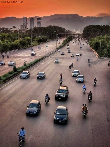 One of the beautiful capital city in the world.
Islamabad today after sunset 🌅💞