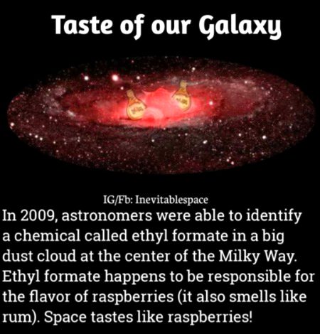 Space tast likes raspberries 😋