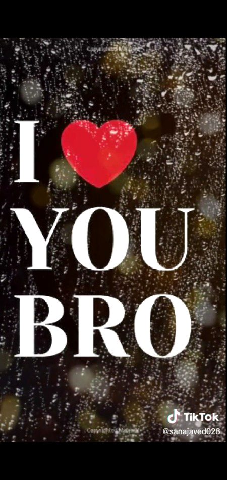 I Love You Bhai 
Bhai Behno Se Lrty Hin...😣 
Is Liye Tu Behno Pr Mrty Hin..😍