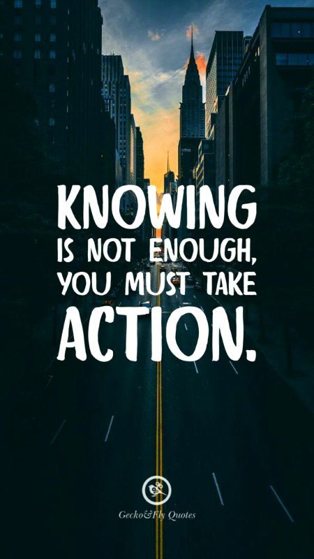 Exactly..we must take action...