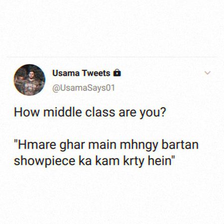 We proud to be middle class😇😇