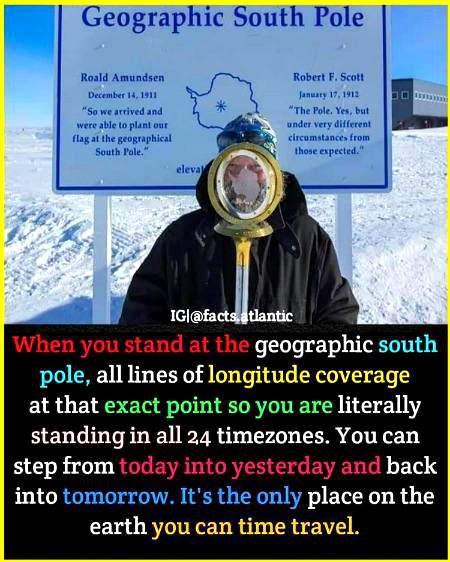 Only place in the Earth where time travel is possible 😀😊