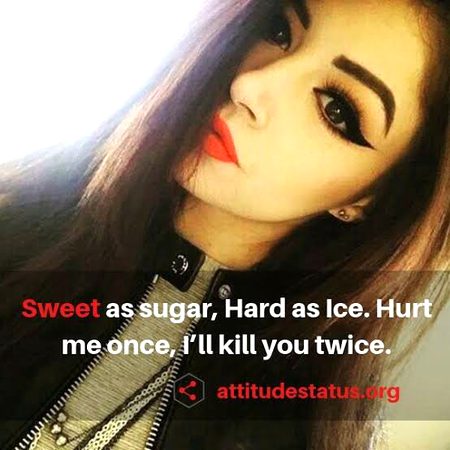 I'l kill u twice😏😜