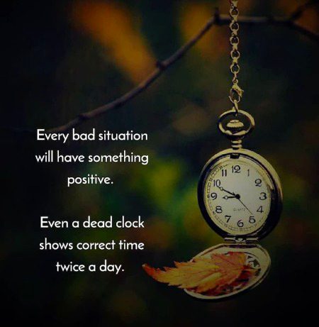 Every situation will have.....