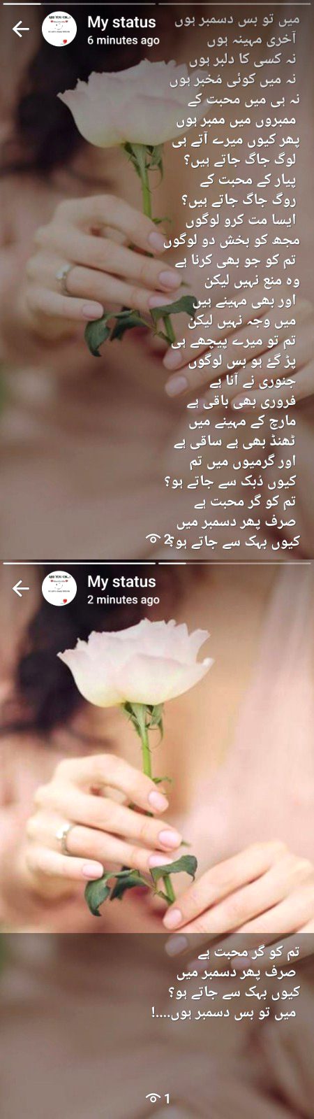 دسمبر غزل⁦❤️⁩⁦❤️