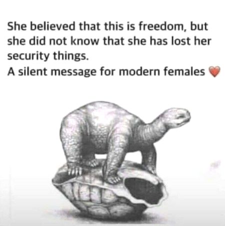 A silent message for modern females