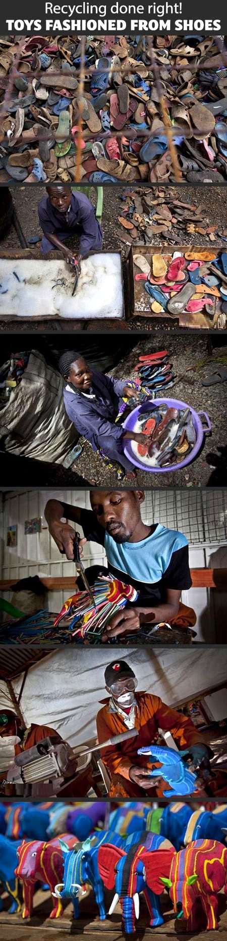 Making of toys from recycling of shoes ..Amazing one