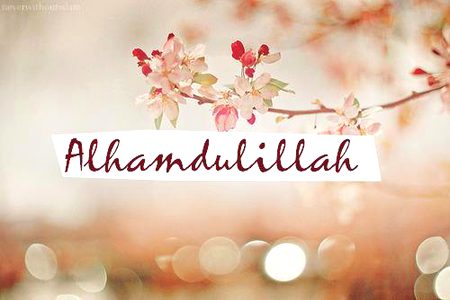 How nice .say Alhmdoolillah feel every thing is better