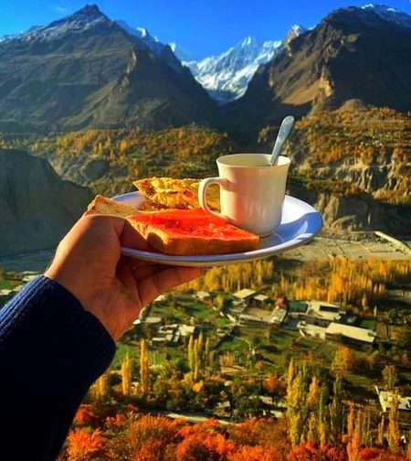 Morning view hunza valley😍