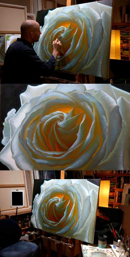 Rose painting
