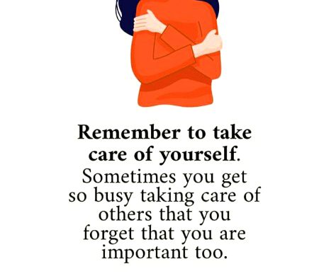 Do take care of urself too💯