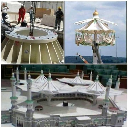 خوشخبری
دنیا کی تاریخ میں سب سے بڑی چھتری خانہ کعبہ کے مطاف پر لگانے کیلئے حرم شریف میں پہنچا دی گئی۔
600 ٹن وزنی یہ چھتری طواف کرنے والوں کو شدید گرمی سے محفوظ کرے گی اور ساتھ ساتھ حرم شریف کے ائیرکنڈیشن کولنگ کو محفوظ کرے گی ذرائع  سبحان اللہ۔