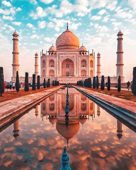 breathtaking view of Taj Mehel