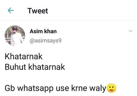 To b Ver honest bt bilkul thk ki hai main inki trf main.is bt main asal secrets tu GB whatspo valon ke pas hote hain ..laughed