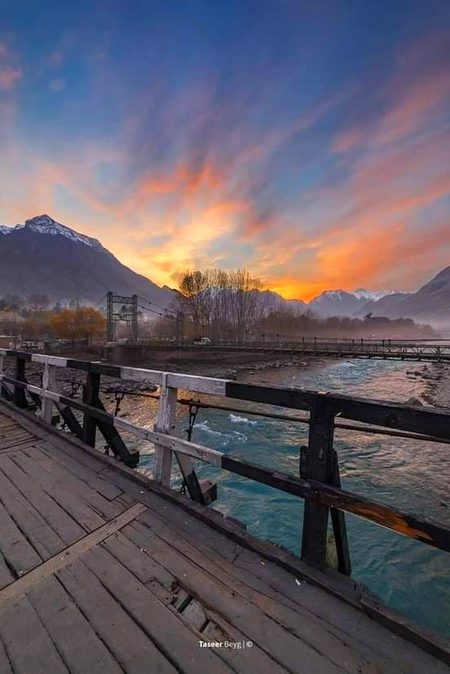 Beautiful pakistan sunset gilgit baltistan😍