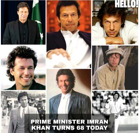 Prime mister Imran khan, born on October5.1952. Turns 68 today