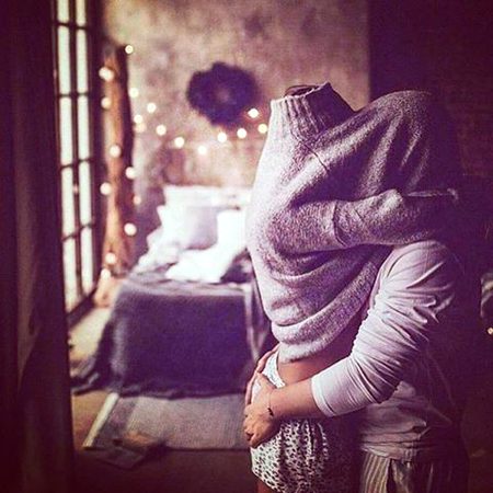 loving  hug in December