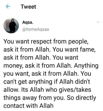 Ask everything from ALLAH