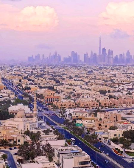 Eveing veiw of dubai