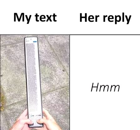 My text her reply hmmmm😒😒