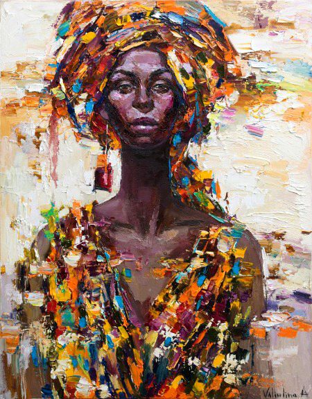 African queen painting