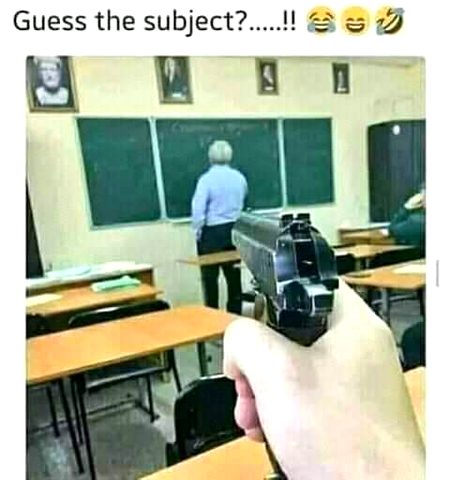Guess the subject...