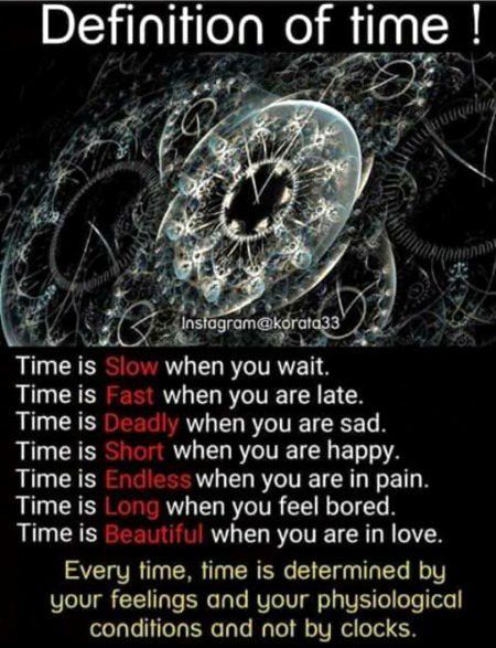 Time is relative ⏳