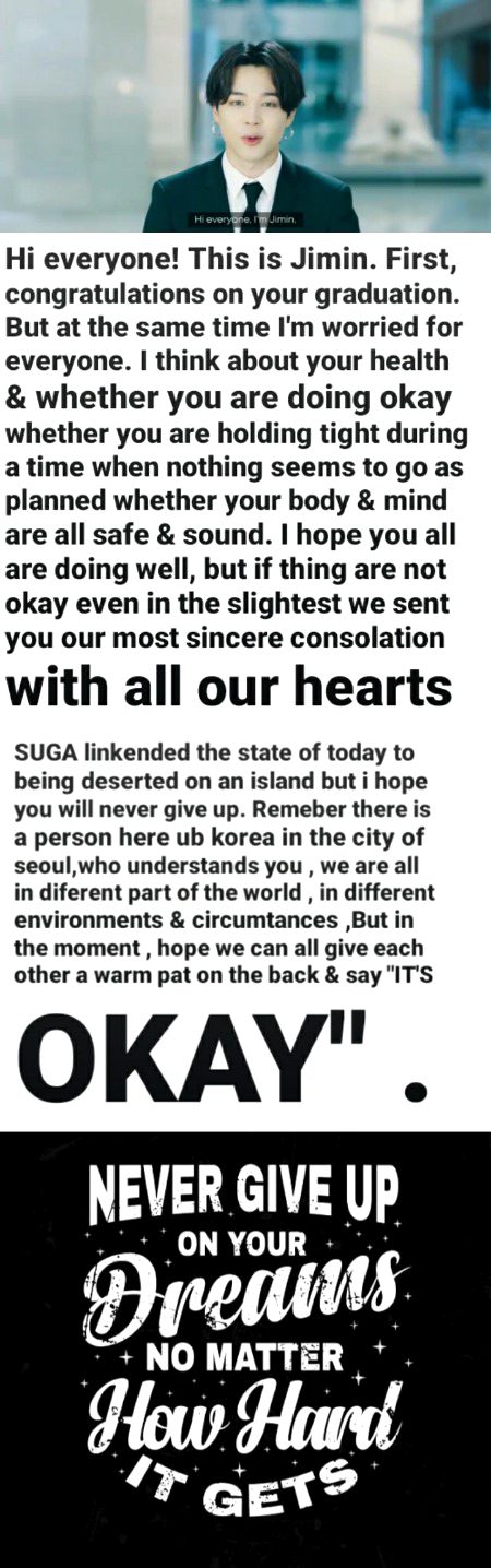 hope we can all give each other a warm pat on the back & say its okay 💜💜  hy army isnt he soo caring 💜💜