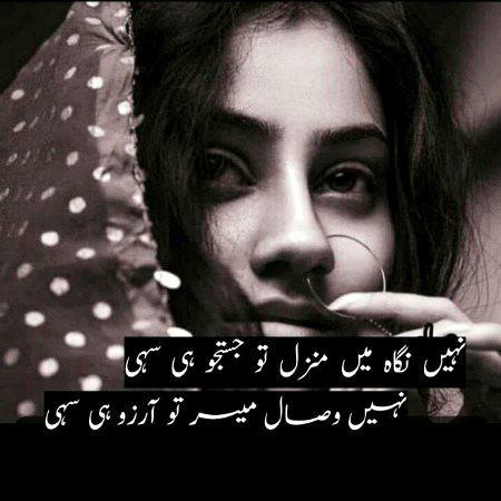 نہیں وصال میسر تو آرزو ہی سہی🥀