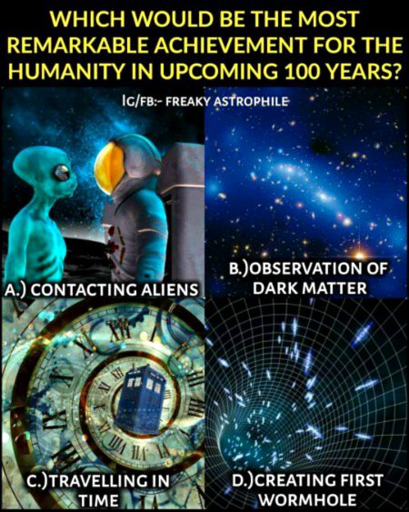 In my opinion ALIEN CONTACT will be (if they exist). What's your opinion?