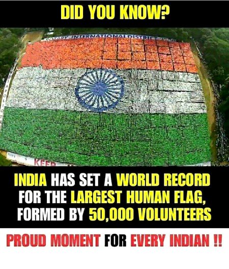 Oh Largest indian Flag ..