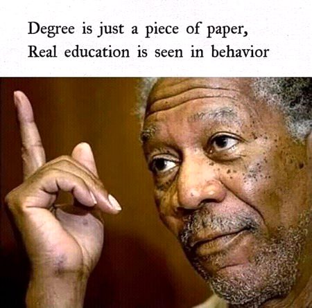 DegRee and ReaL eduCatiOn..💯